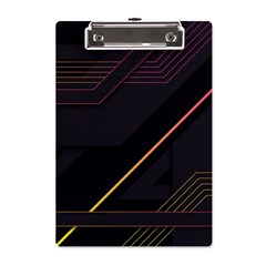 Gradient Geometric Shapes Dark Background A5 Acrylic Clipboard by Ndabl3x