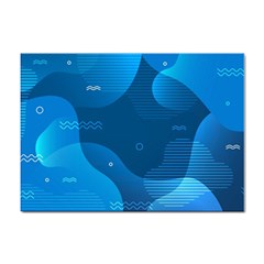 Abstract Classic Blue Background Sticker A4 (10 Pack) by Ndabl3x