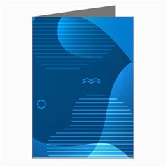 Abstract Classic Blue Background Greeting Card