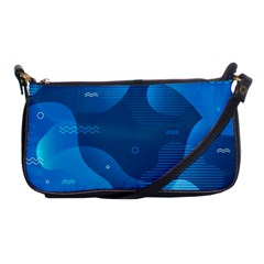 Abstract Classic Blue Background Shoulder Clutch Bag by Ndabl3x