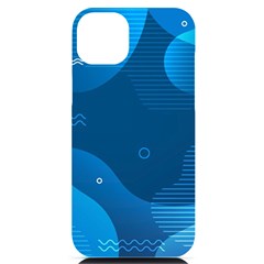 Abstract Classic Blue Background Iphone 14 Plus Black Uv Print Case by Ndabl3x