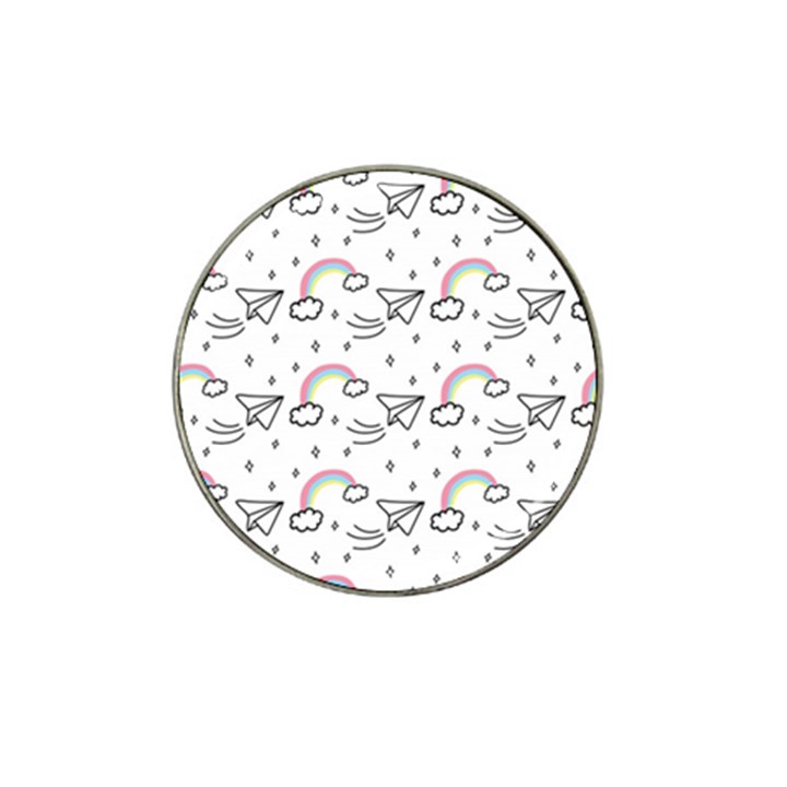 Cute Art Print Pattern Hat Clip Ball Marker (4 pack)