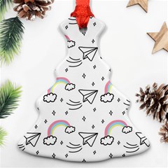 Cute Art Print Pattern Ornament (christmas Tree) 