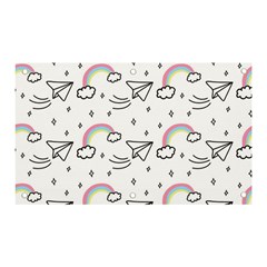 Cute Art Print Pattern Banner And Sign 5  X 3  by Ndabl3x