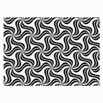 Soft Pattern Repeat Monochrome Large Glasses Cloth (2 Sides) Front