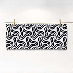 Soft Pattern Repeat Monochrome Hand Towel by Ravend