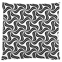 Soft Pattern Repeat Monochrome Large Cushion Case (two Sides) by Ravend