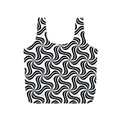 Soft Pattern Repeat Monochrome Full Print Recycle Bag (s) by Ravend