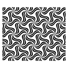 Soft Pattern Repeat Monochrome Premium Plush Fleece Blanket (small) by Ravend