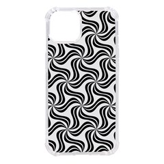 Soft Pattern Repeat Monochrome Iphone 14 Tpu Uv Print Case by Ravend