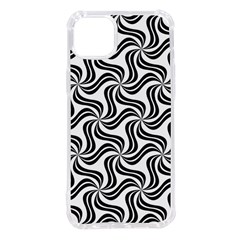 Soft Pattern Repeat Monochrome Iphone 14 Plus Tpu Uv Print Case by Ravend