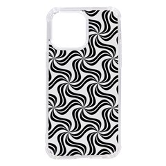 Soft Pattern Repeat Monochrome Iphone 14 Pro Max Tpu Uv Print Case by Ravend