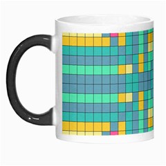 Checkerboard Squares Abstract Art Morph Mug by Ravend