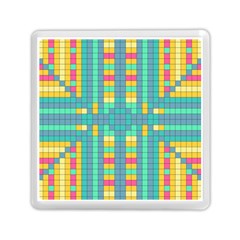 Checkerboard Squares Abstract Art Memory Card Reader (square) by Ravend