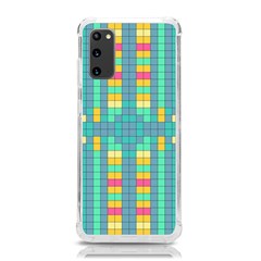 Checkerboard Squares Abstract Art Samsung Galaxy S20 6 2 Inch Tpu Uv Case by Ravend