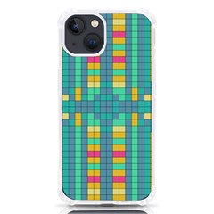 Checkerboard Squares Abstract Art Iphone 13 Tpu Uv Print Case by Ravend