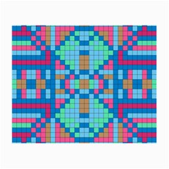 Checkerboard Square Abstract Small Glasses Cloth (2 Sides) by Ravend