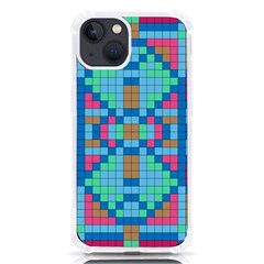 Checkerboard Square Abstract Iphone 13 Tpu Uv Print Case by Ravend