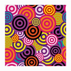 Abstract Circles Background Retro Medium Glasses Cloth