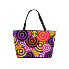 Abstract Circles Background Retro Classic Shoulder Handbag