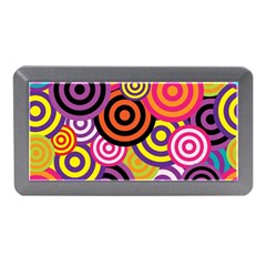 Abstract Circles Background Retro Memory Card Reader (Mini)