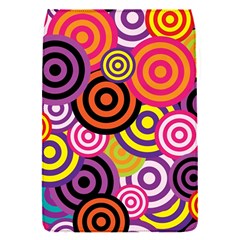 Abstract Circles Background Retro Removable Flap Cover (S)