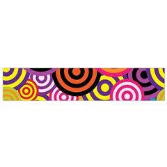 Abstract Circles Background Retro Small Premium Plush Fleece Scarf