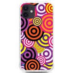 Abstract Circles Background Retro iPhone 12/12 Pro TPU UV Print Case Front