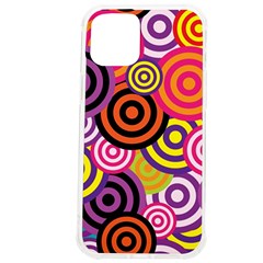 Abstract Circles Background Retro iPhone 12 Pro max TPU UV Print Case