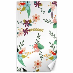 Floral Backdrop Pattern Flower Canvas 40  X 72  by Ravend