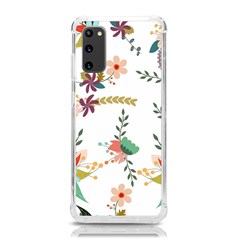 Floral Backdrop Pattern Flower Samsung Galaxy S20 6 2 Inch Tpu Uv Case by Ravend