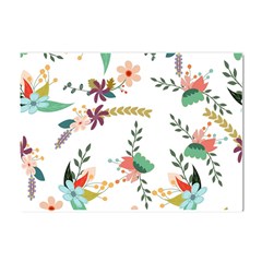 Floral Backdrop Pattern Flower Crystal Sticker (a4) by Ravend