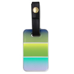 Pattern Banner Background Dot Set Luggage Tag (one Side) by Ravend