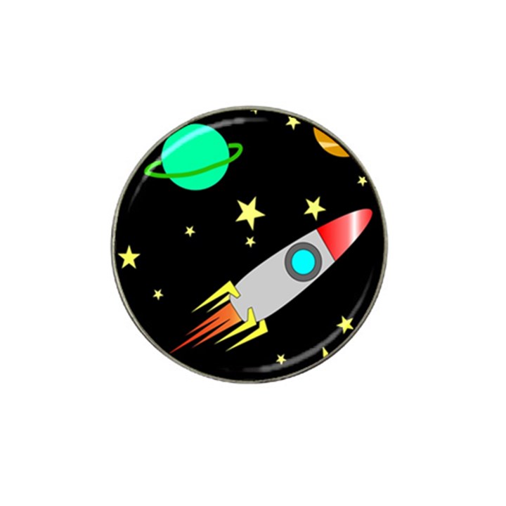 Planet Rocket Space Stars Hat Clip Ball Marker (10 pack)