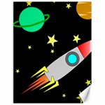 Planet Rocket Space Stars Canvas 18  x 24  17.8 x23.08  Canvas - 1