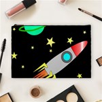 Planet Rocket Space Stars Cosmetic Bag (Large) Front