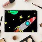 Planet Rocket Space Stars Cosmetic Bag (Large) Back