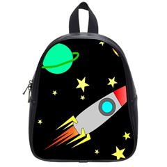 Planet Rocket Space Stars School Bag (small)