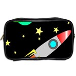 Planet Rocket Space Stars Toiletries Bag (Two Sides) Back