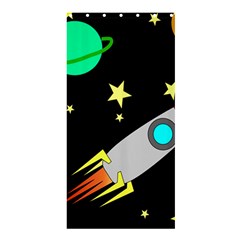 Planet Rocket Space Stars Shower Curtain 36  X 72  (stall) 