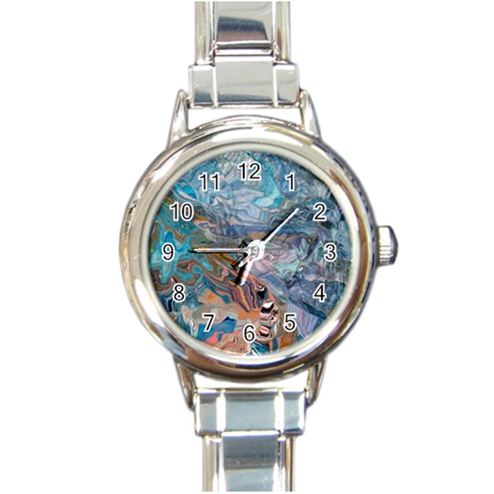 Abstract delta Round Italian Charm Watch