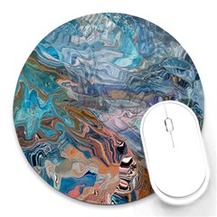 Abstract delta Round Mousepad