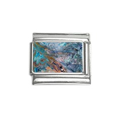 Abstract Delta Italian Charm (9mm) by kaleidomarblingart