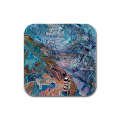 Abstract delta Rubber Square Coaster (4 pack)