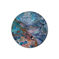 Abstract delta Rubber Coaster (Round)