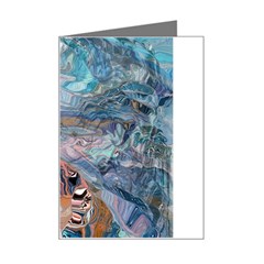 Abstract Delta Mini Greeting Card by kaleidomarblingart