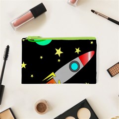 Planet Rocket Space Stars Cosmetic Bag (xs) by Ravend