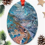 Abstract delta Oval Ornament (Two Sides) Front