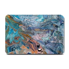 Abstract Delta Small Doormat by kaleidomarblingart