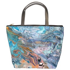 Abstract delta Bucket Bag